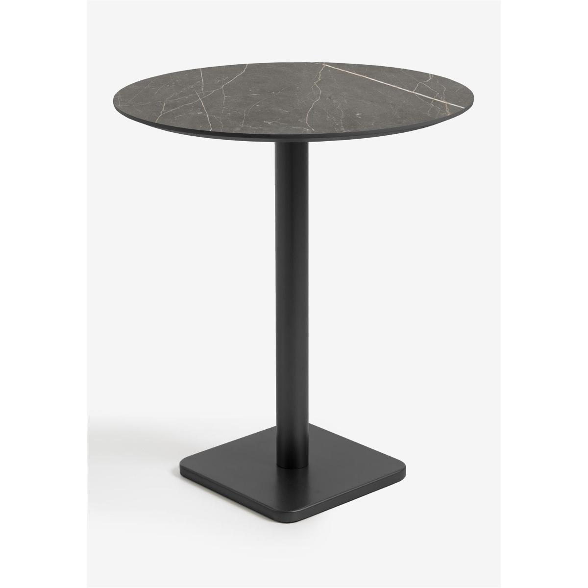Table de bar ronde 80cm BREST Coco Maison noir/onyx