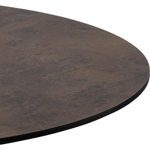Table de bar ronde 80cm BREST Coco Maison noir/rouille