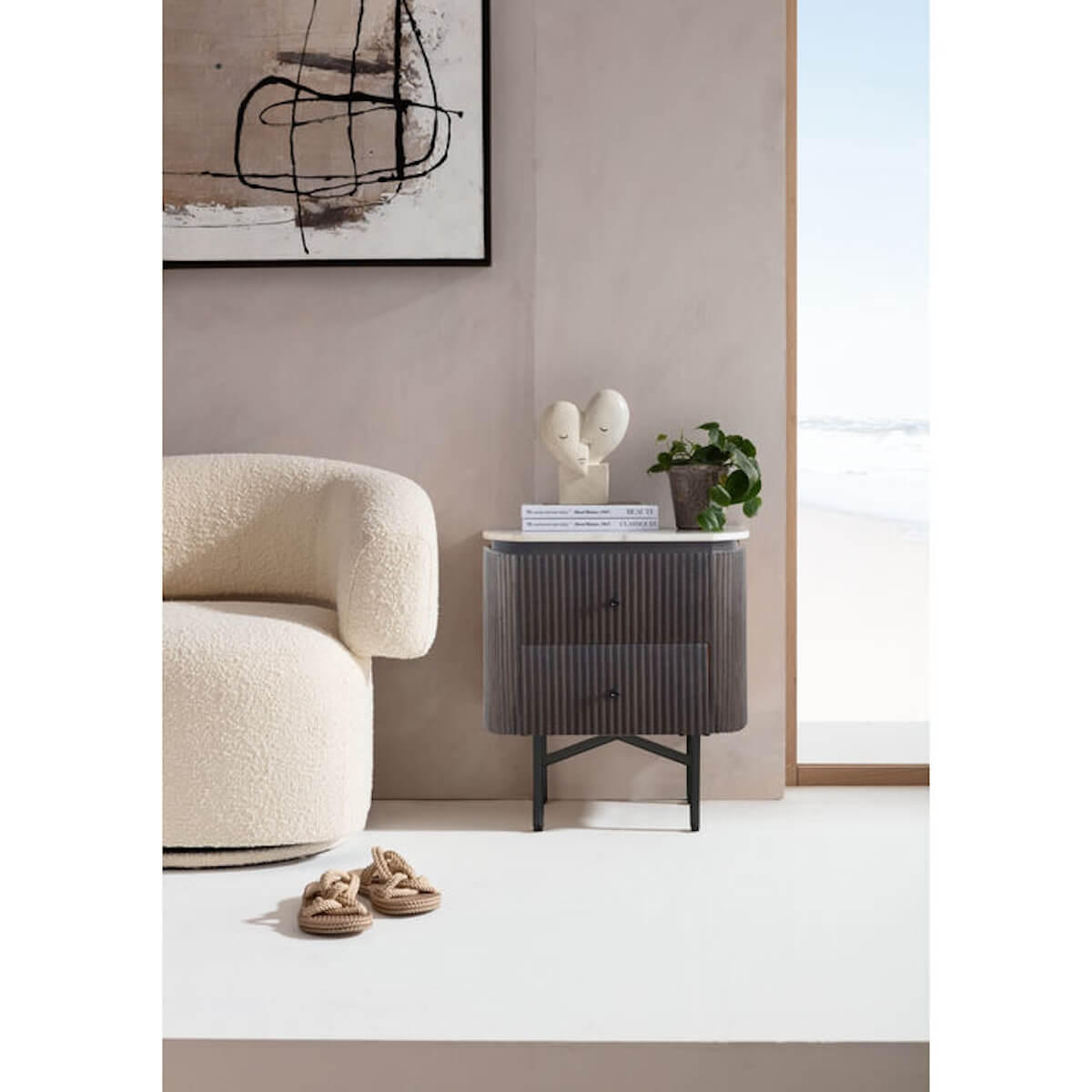 Table de chevet 50x55cm GLENN Kare Design 
