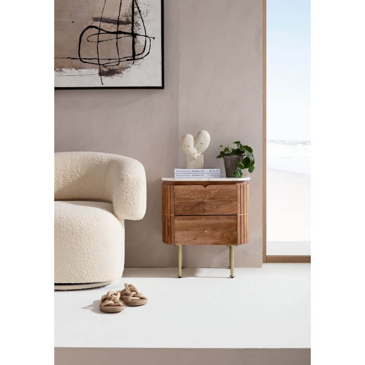 Table de chevet 50x55cm GRACE Kare Design 
