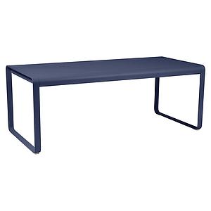 Table de jardin 196x90cm BELLEVIE Fermob Bleu Abysse
