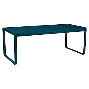 Table de jardin 196x90cm BELLEVIE Fermob bleu acapulco