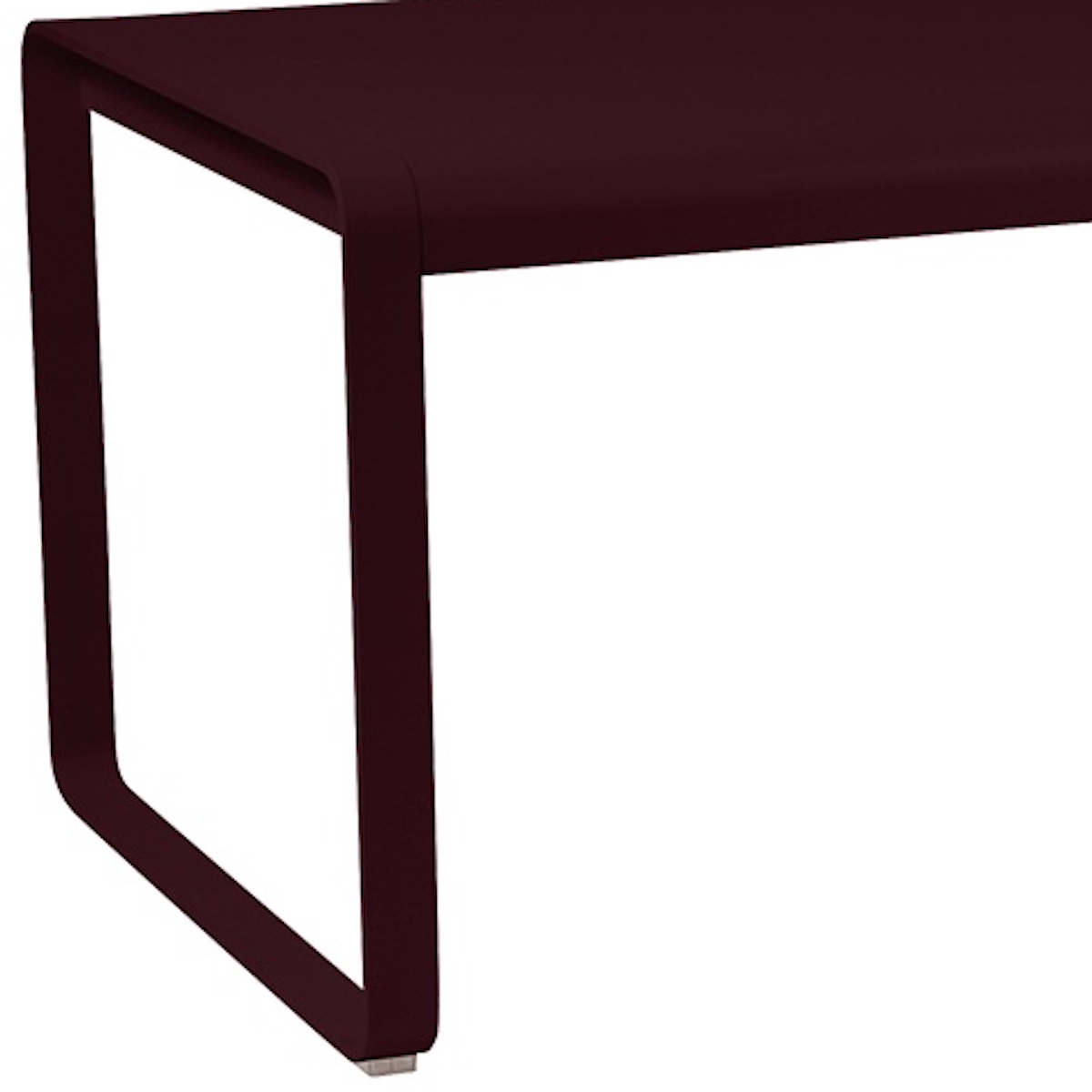Table de jardin 196x90cm BELLEVIE Fermob cerise noir