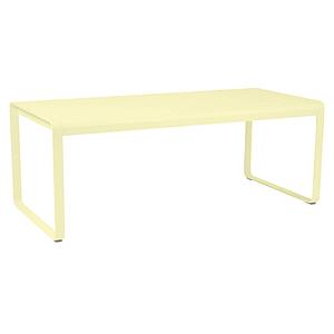 Table de jardin 196x90cm BELLEVIE Fermob citron givré