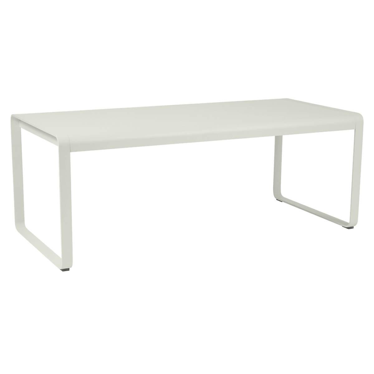 Table de jardin 196x90cm BELLEVIE Fermob gris argile