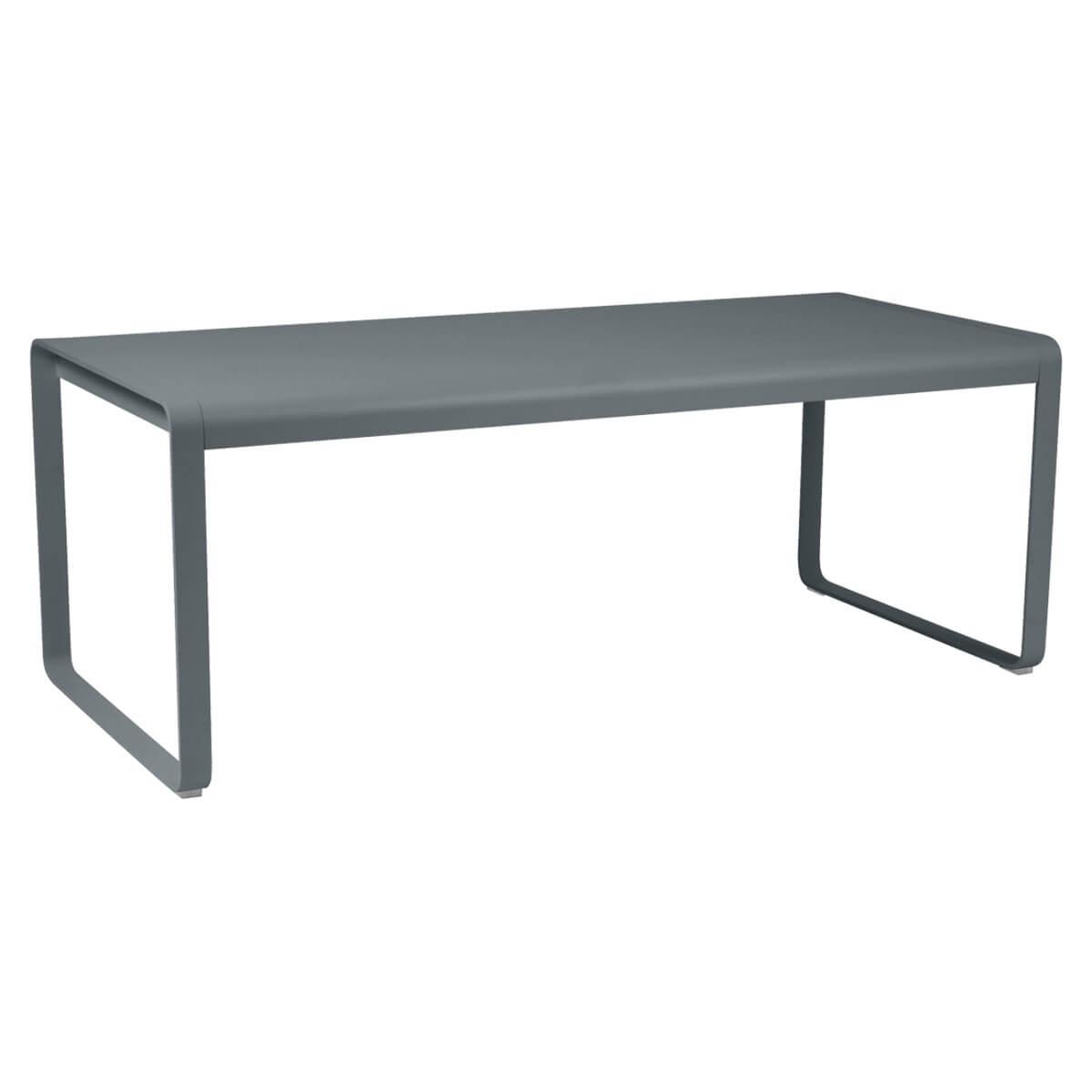 Table de jardin 196x90cm BELLEVIE Fermob gris orage