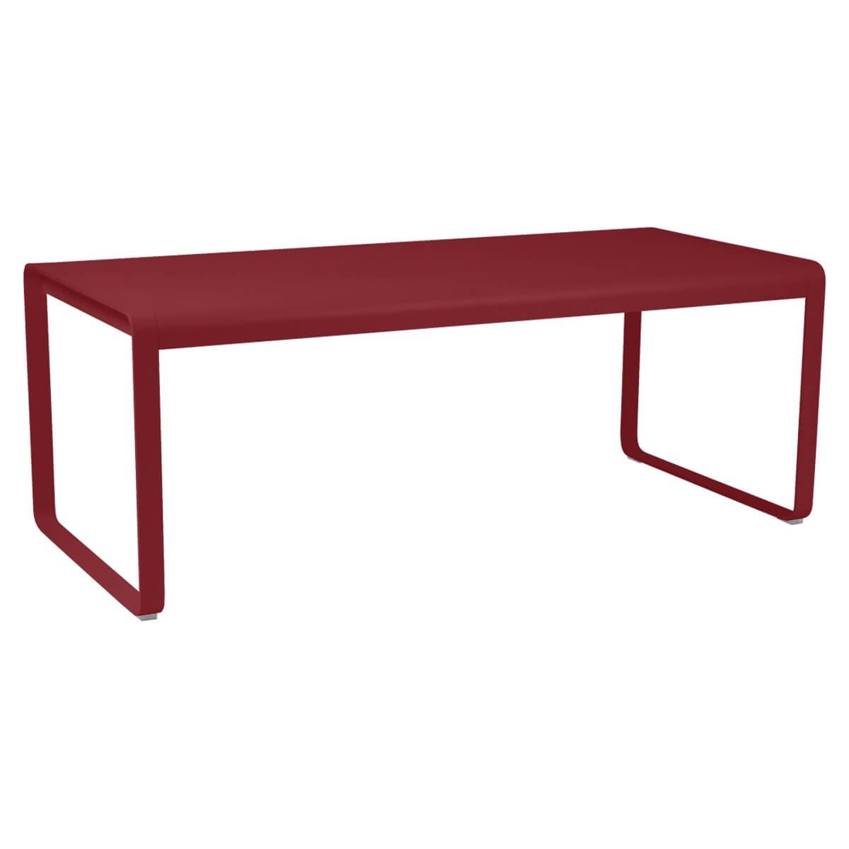 Table de jardin 196x90cm BELLEVIE Fermob piment