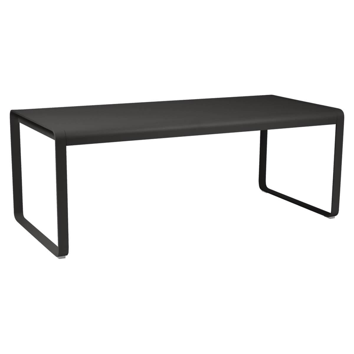 Table de jardin 196x90cm BELLEVIE Fermob réglisse