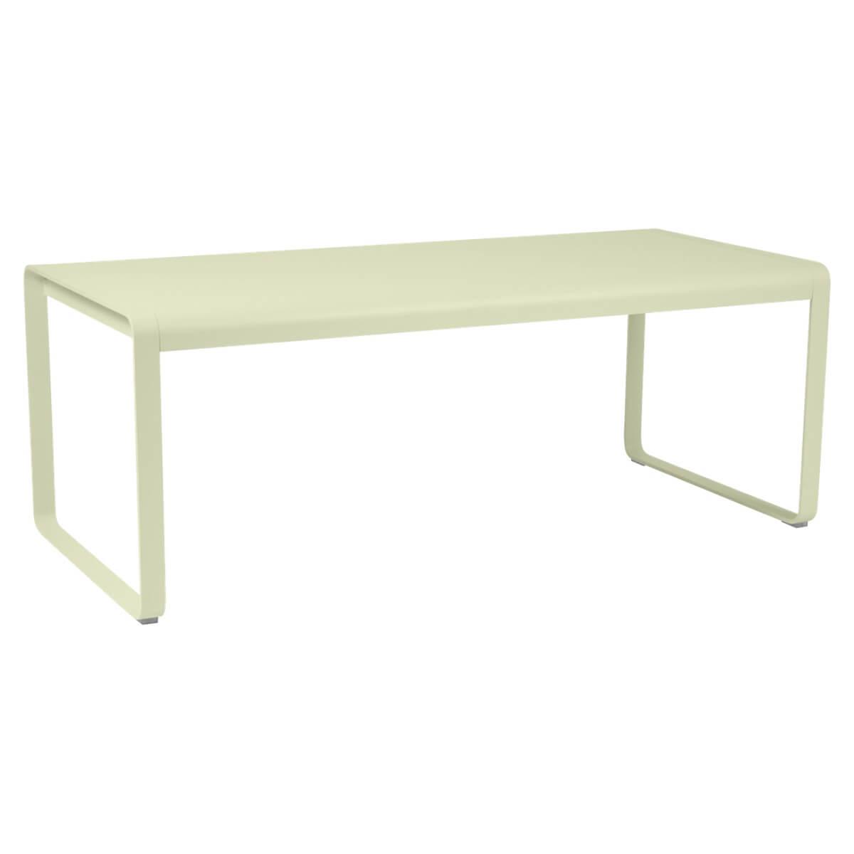 Table de jardin 196x90cm BELLEVIE Fermob tilleul