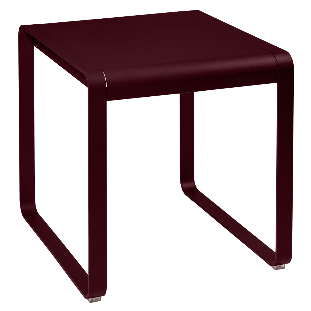 Table de jardin 74x80cm BELLEVIE Fermob cerise noire