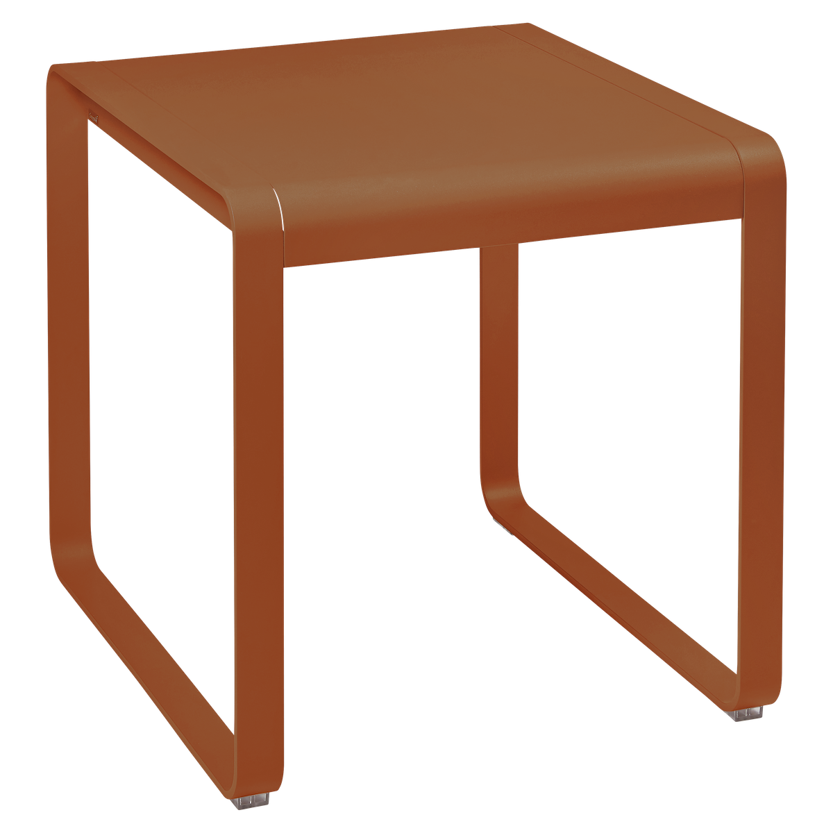 Table de jardin 74x80cm BELLEVIE Fermob orange confite
