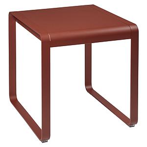 Table de jardin 74x80cm BELLEVIE Fermob rouge ocre