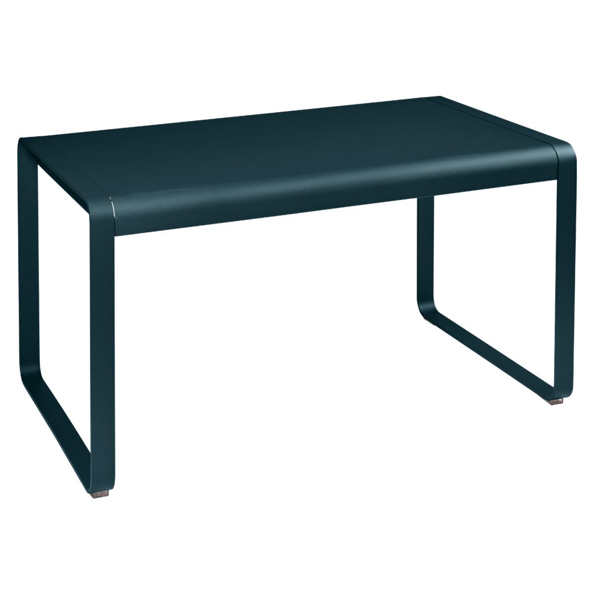 Table de jardin 80x140cm BELLEVIE Fermob bleu acapulco