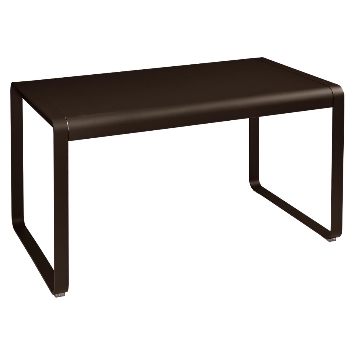 Table de jardin 80x140cm BELLEVIE Fermob brun rouille