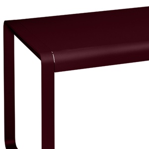 Table de jardin 80x140cm BELLEVIE Fermob cerise noire