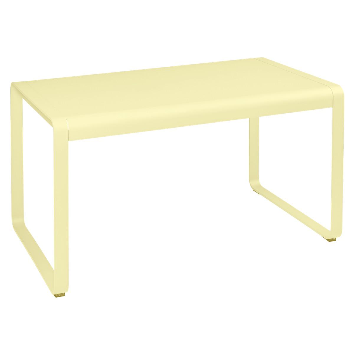 Table de jardin 80x140cm BELLEVIE Fermob citron givré