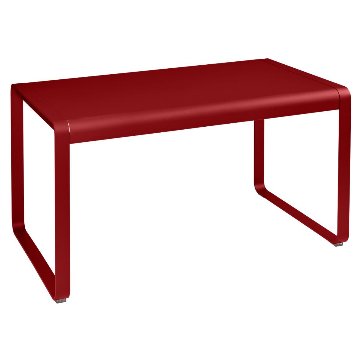 Table de jardin 80x140cm BELLEVIE Fermob coquelicot
