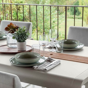 Table de jardin avec rangement 196x90cm BELLEVIE Fermob gris orage