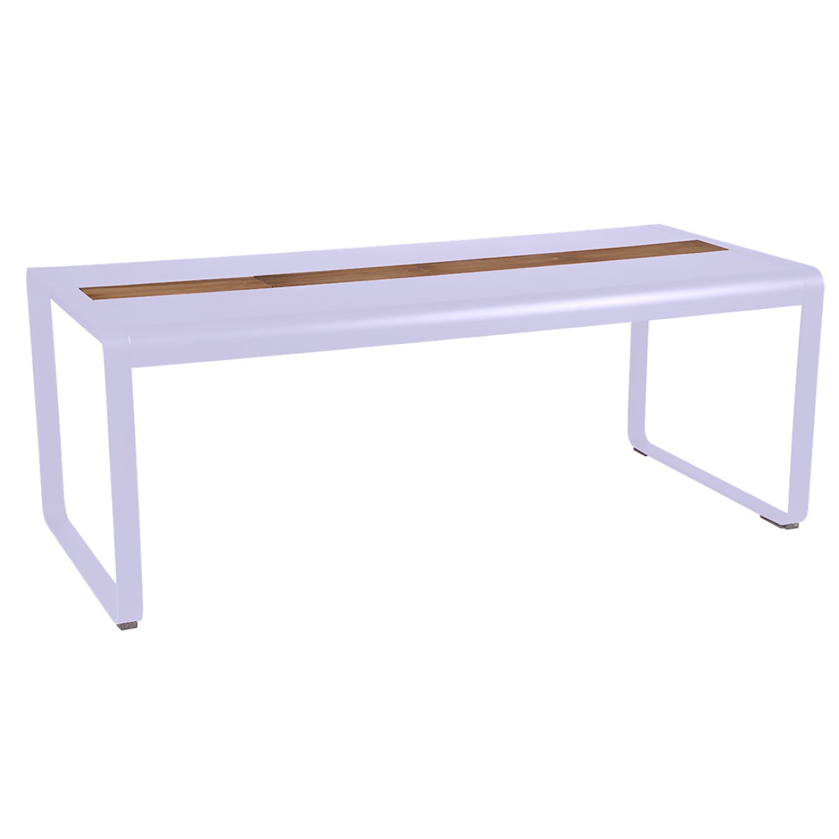 Table de jardin avec rangement 196x90cm BELLEVIE Fermob guimauve