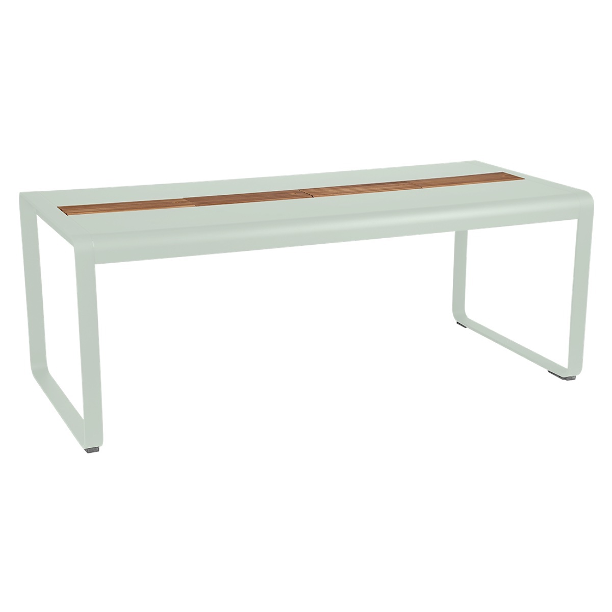 Table de jardin avec rangement 196x90cm BELLEVIE Fermob menthe glaciale