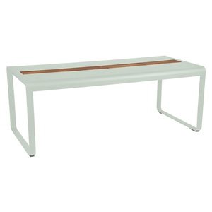 Table de jardin avec rangement 196x90cm BELLEVIE Fermob menthe glaciale