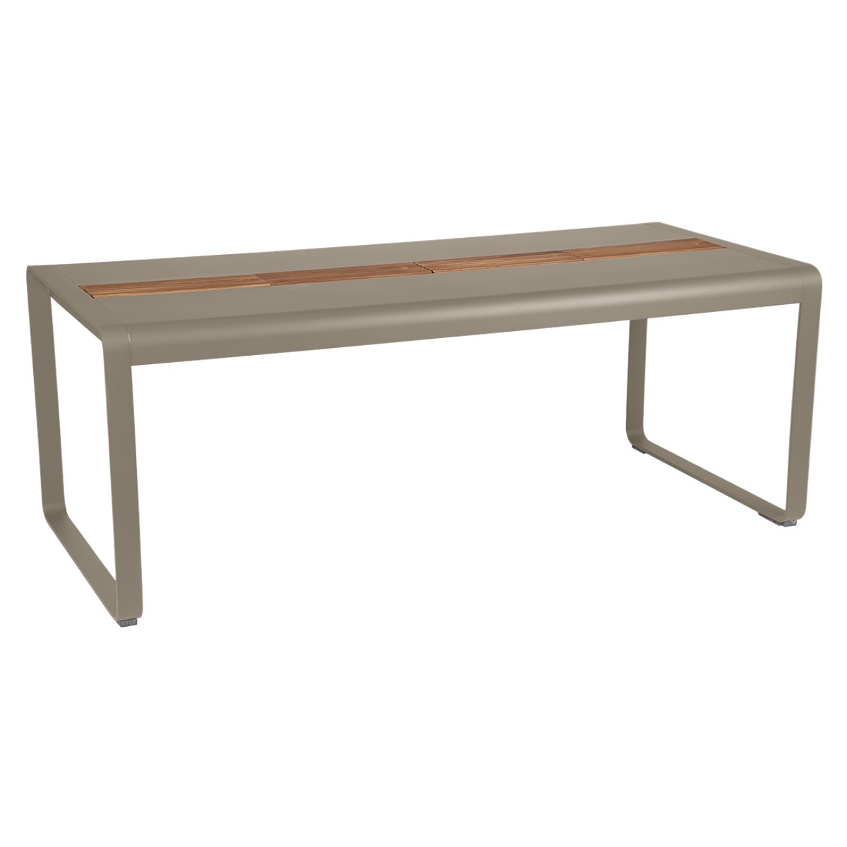 Table de jardin avec rangement 196x90cm BELLEVIE Fermob muscade