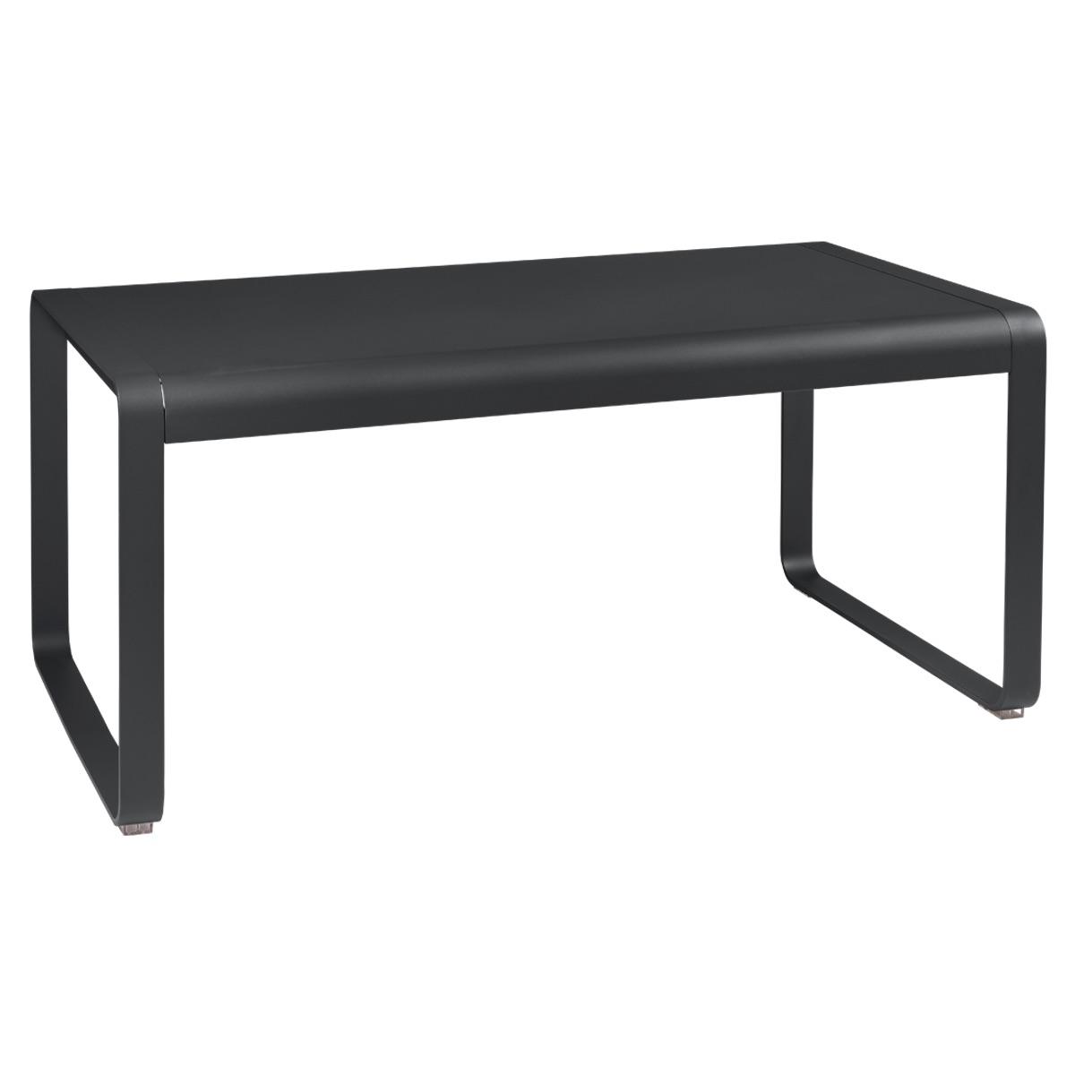 Table de jardin mi-hauteur 80x140cm BELLEVIE Fermob carbone