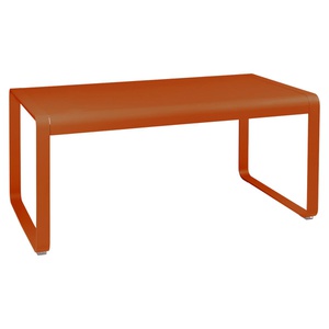 Table de jardin mi-hauteur 80x140cm BELLEVIE Fermob orange confite