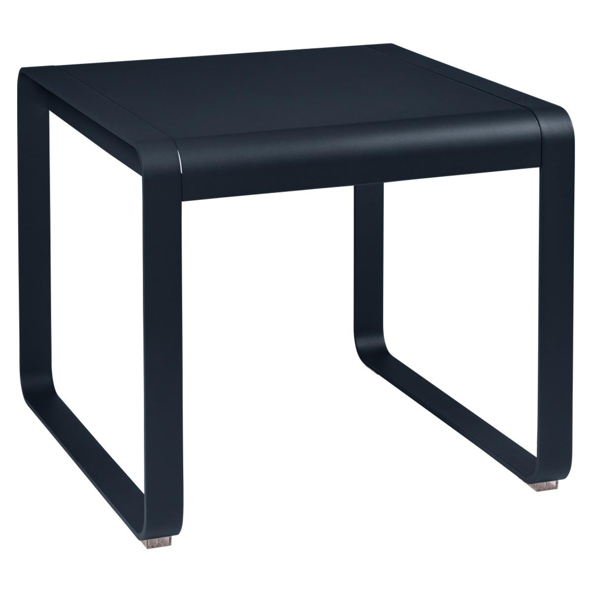 Table de jardin mi-hauteur 80x74cm BELLEVIE Fermob Bleu Abysse
