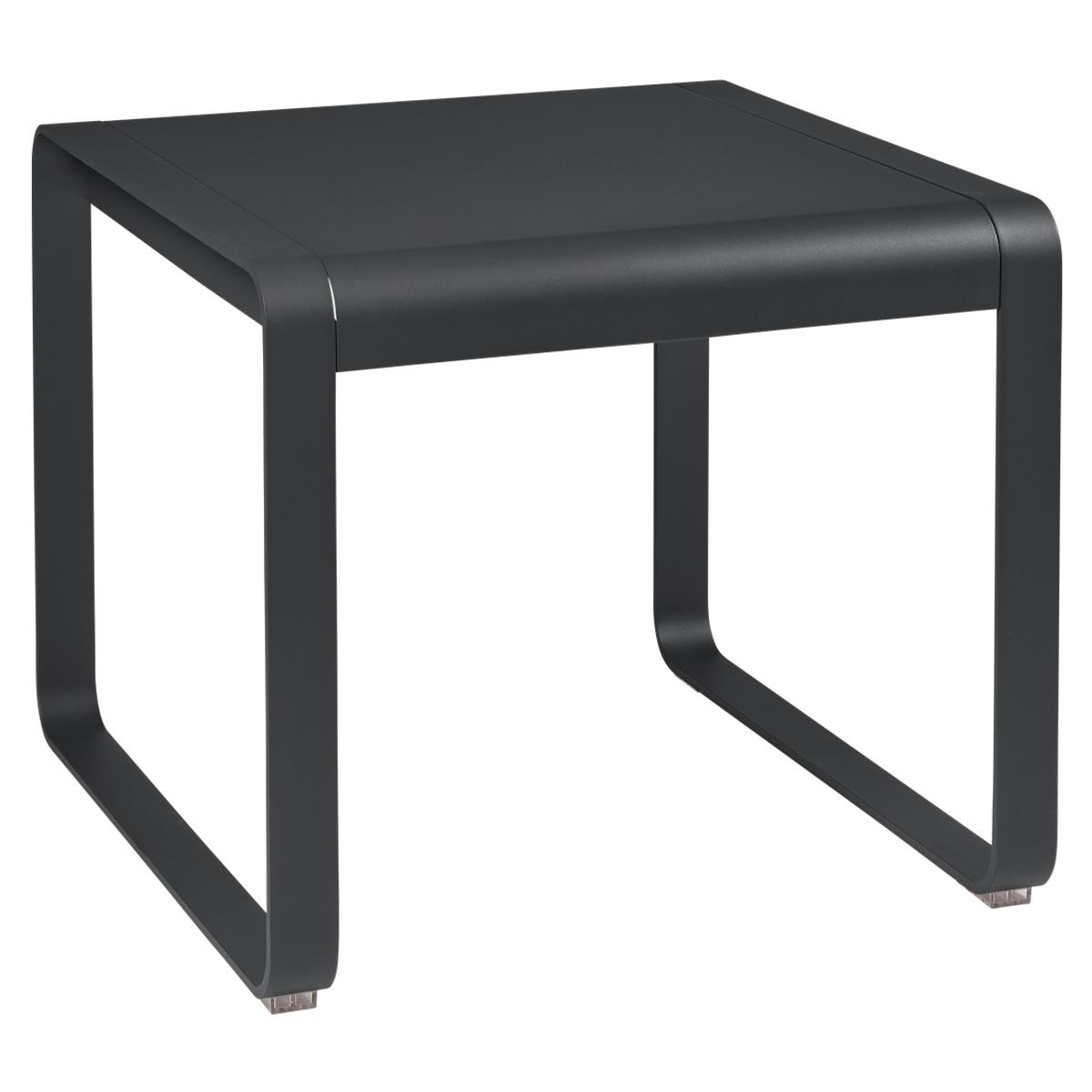 Table de jardin mi-hauteur 80x74cm BELLEVIE Fermob carbone