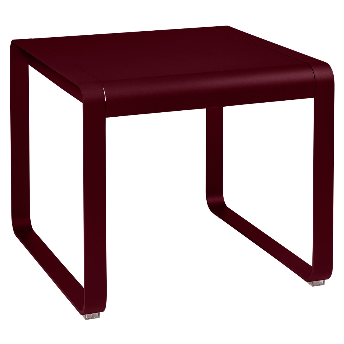 Table de jardin mi-hauteur 80x74cm BELLEVIE Fermob cerise noire