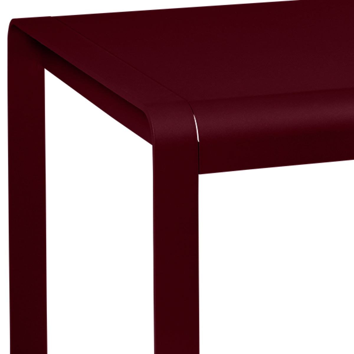 Table de jardin mi-hauteur 80x74cm BELLEVIE Fermob cerise noire