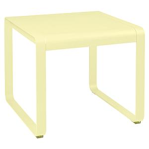 Table de jardin mi-hauteur 80x74cm BELLEVIE Fermob citron givré