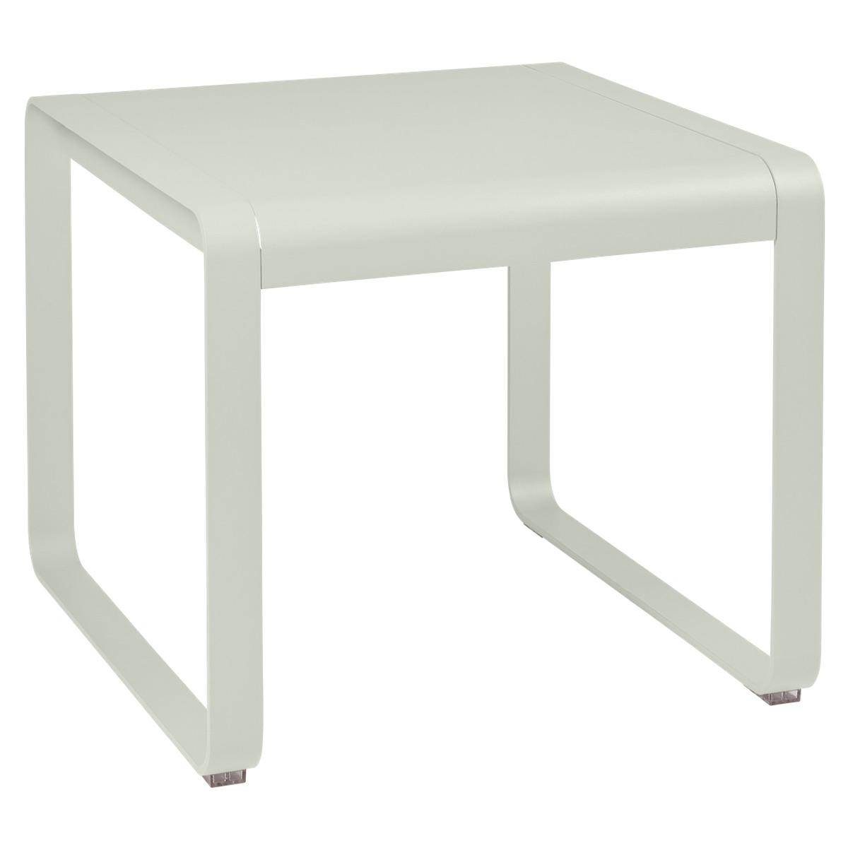 Table de jardin mi-hauteur 80x74cm BELLEVIE Fermob gris argile