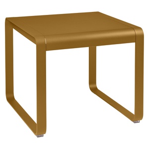 Table de jardin mi-hauteur 80x74cm BELLEVIE Fermob pain d'épices