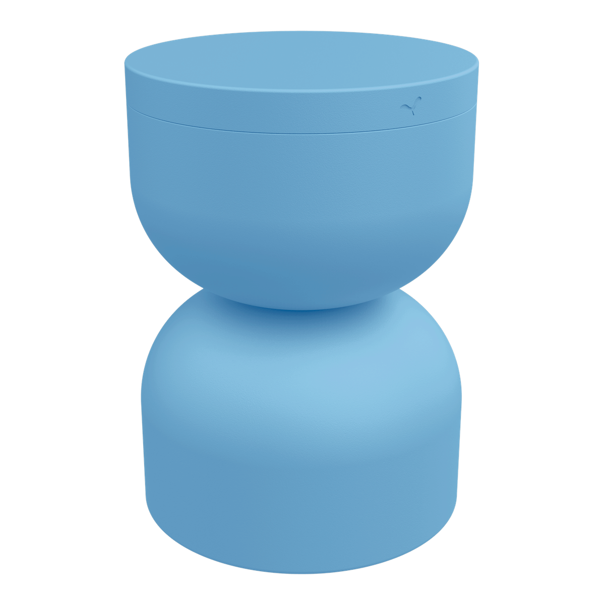 Table de jardin ronde 60 cm AIRLOOP Fermob bleu maya