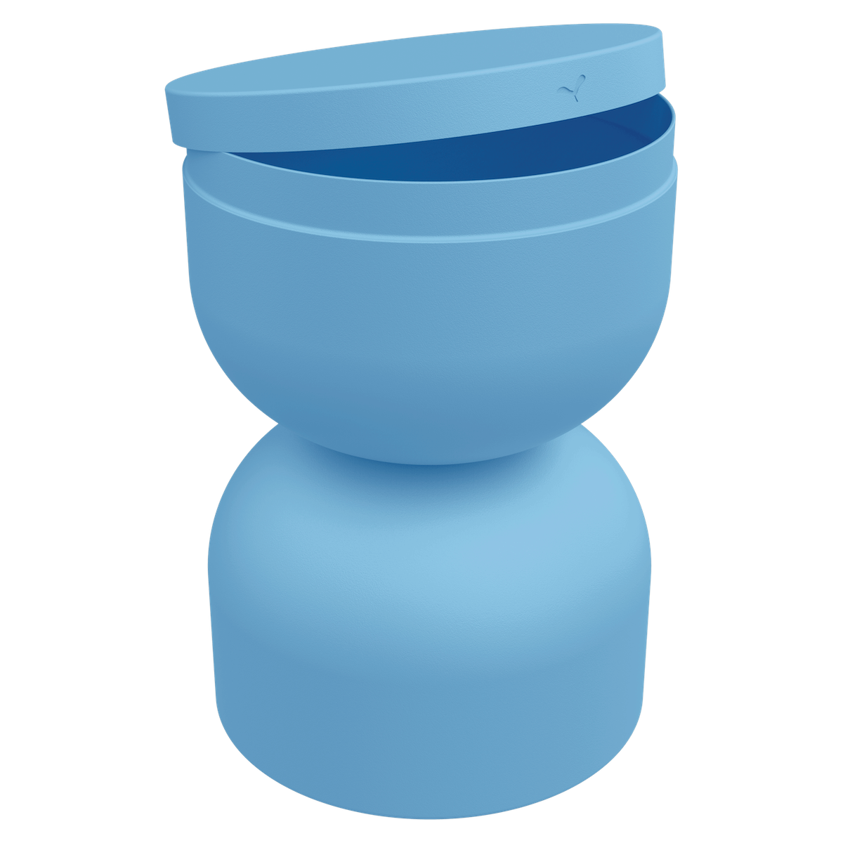 Table de jardin ronde 60 cm AIRLOOP Fermob bleu maya