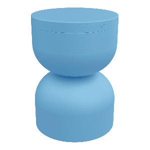 Table de jardin ronde 60 cm AIRLOOP Fermob bleu maya