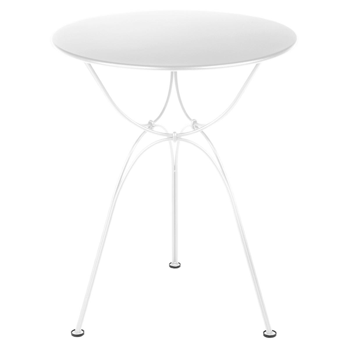 Table de jardin ronde 60cm AIRLOOP Fermob Blanc coton