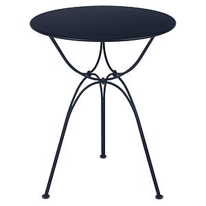 Table de jardin ronde 60cm AIRLOOP Fermob bleu abysse