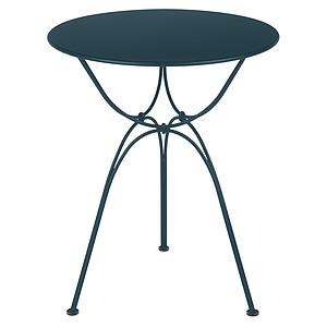 Table de jardin ronde 60cm AIRLOOP Fermob bleu acapulco