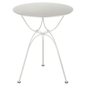 Table de jardin ronde 60cm AIRLOOP Fermob gris argile