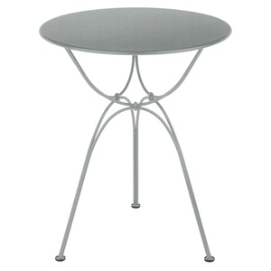 Table de jardin ronde 60cm AIRLOOP Fermob gris lapilli 