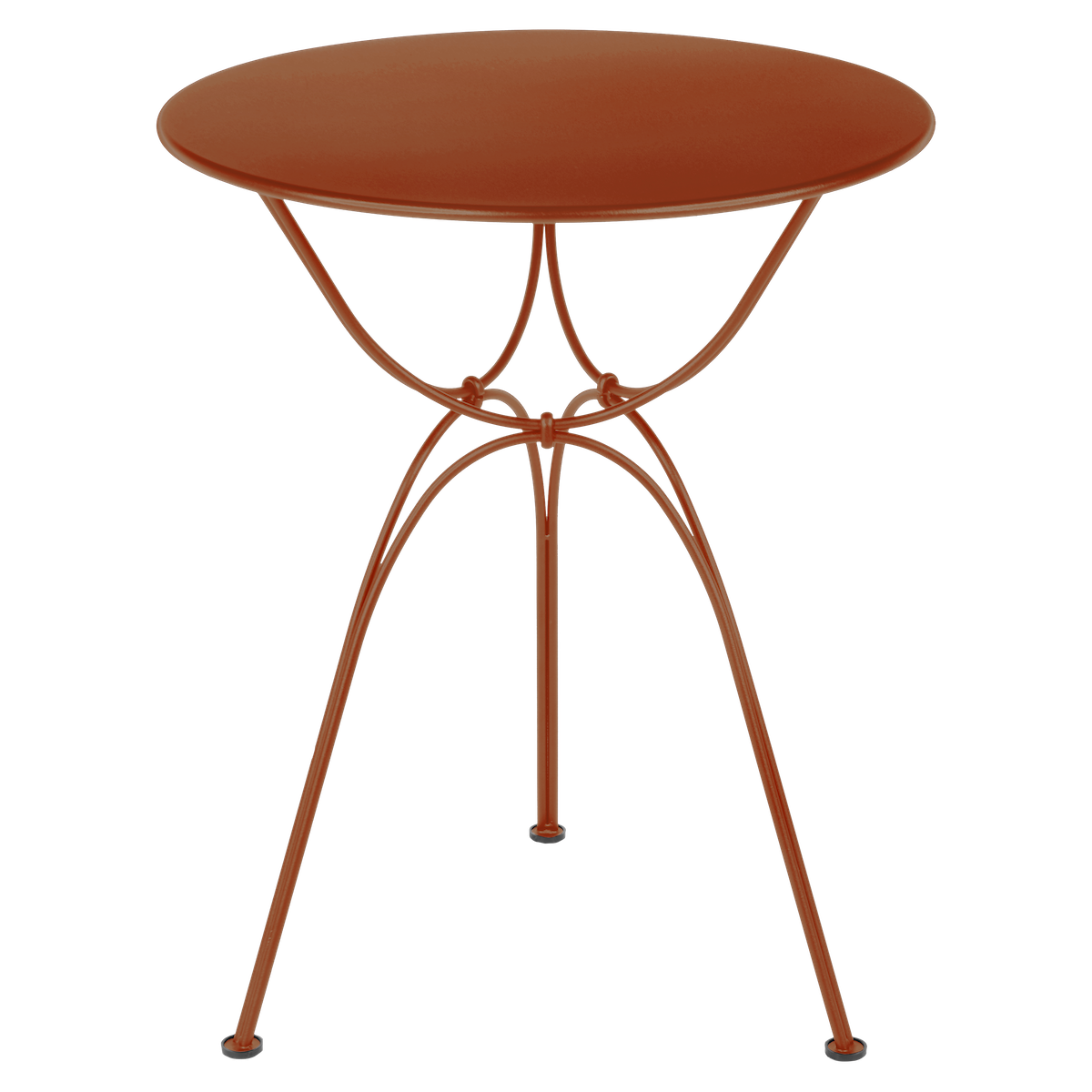 Table de jardin ronde 60cm AIRLOOP Fermob orange confite