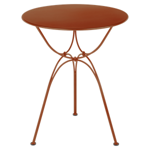 Table de jardin ronde 60cm AIRLOOP Fermob orange confite