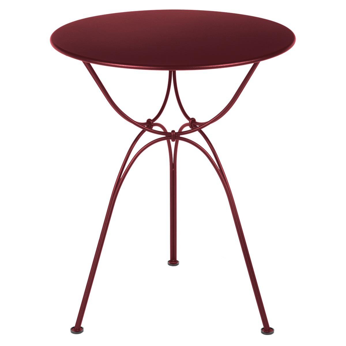 Table de jardin ronde 60cm AIRLOOP Fermob Piment