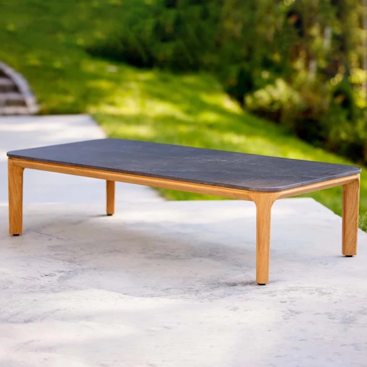 Table de salon 120x60cm ASPECT Cane-line noir