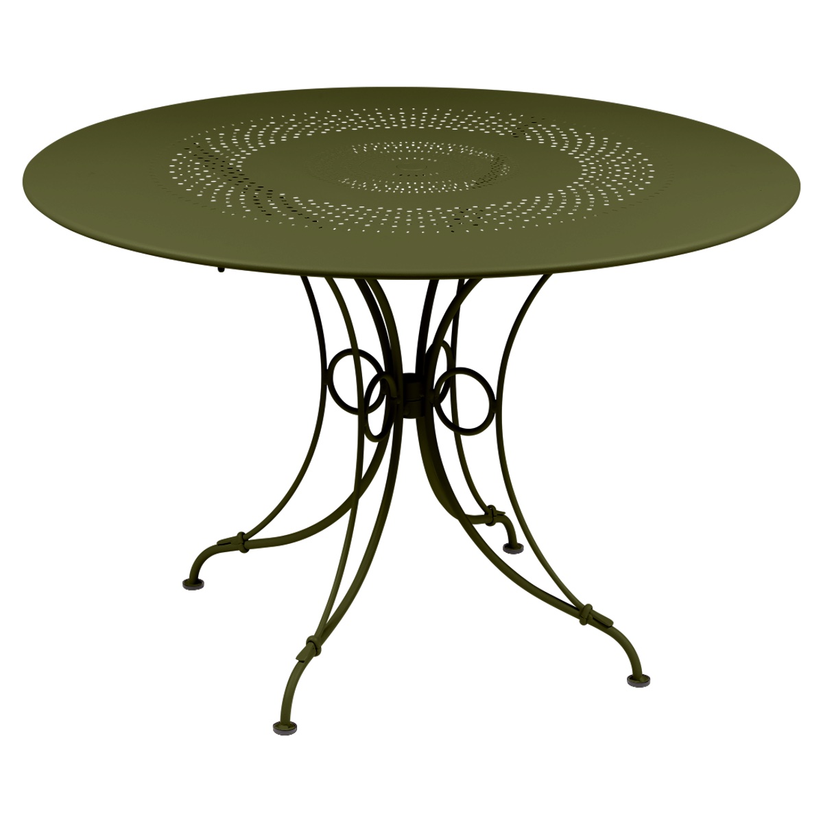 Table diamètre 117 cm 1900 Fermob vert pesto 