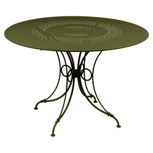 Table diamètre 117 cm 1900 Fermob vert pesto 