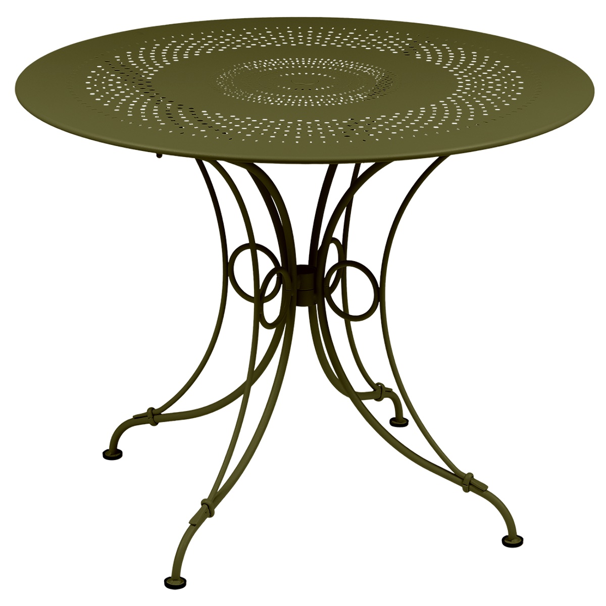 Table diamètre 96 cm 1900 Fermob vert pesto 